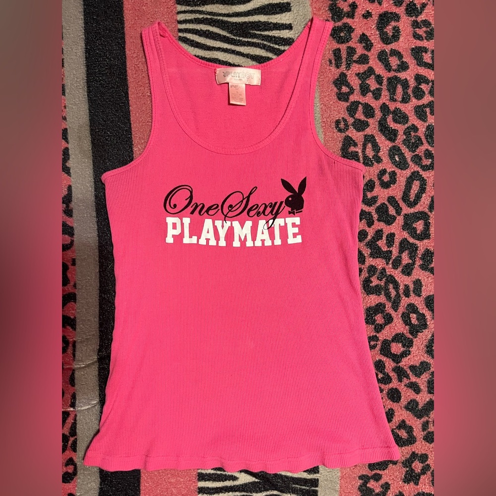 Vintage Playboy Bunny one sexy playmate tank top